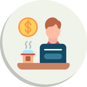 Freelance Digital App Concept Series vector