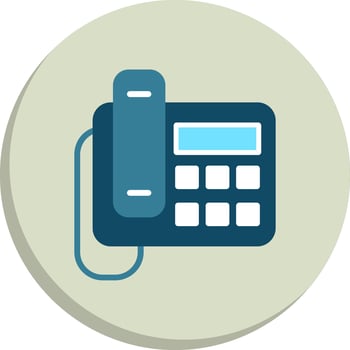 Telephone UX Focused Shape Pastel Color Graphic Set vector