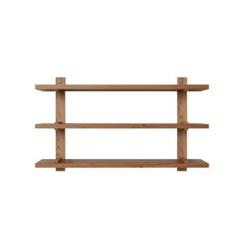 Wooden Wall Shelf Offering Functionality and Minimalist Style with Transparent Space png