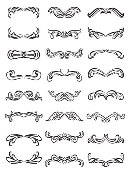 The Flowing Vine Decorative Ornamental Frames Colllections vector