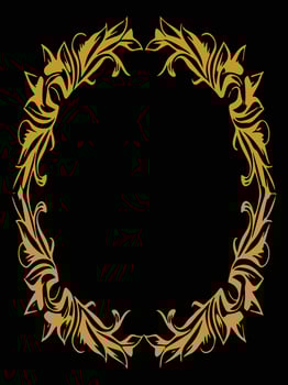 Organic Whispers Decorative Ornamental Frames vector