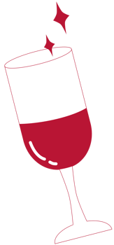 cute red wine glass png