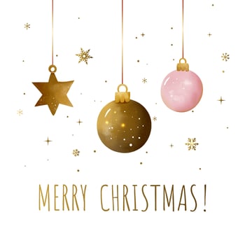 Colorful Christmas ornaments with star vector