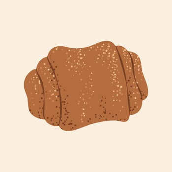 Fresh baked sweet pastry, ideal for bakery menus, coffee shops, or dessert designs. vector