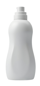 White plastic container bottle, ready for household products, promoting clean utility png