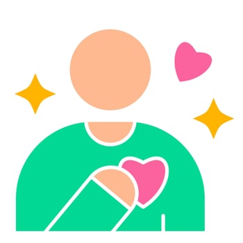 Sincere Support Icon vector