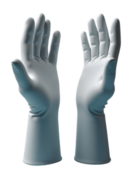White protective gloves offer essential hygiene and safety for everyday household tasks png