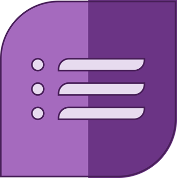 Flat List Icon - Minimalist Menu and Item Display Symbol png