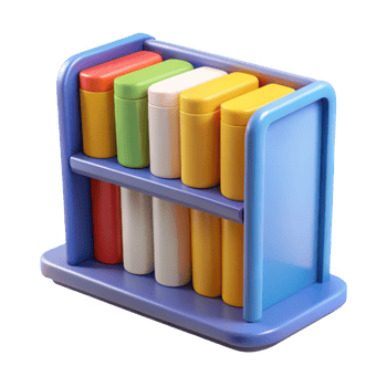 Colorful toy xylophone with mallets isolated on transparent background png