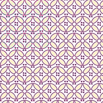 A pattern with yellow and purple circles vector