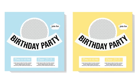 baby birthday Template design vector