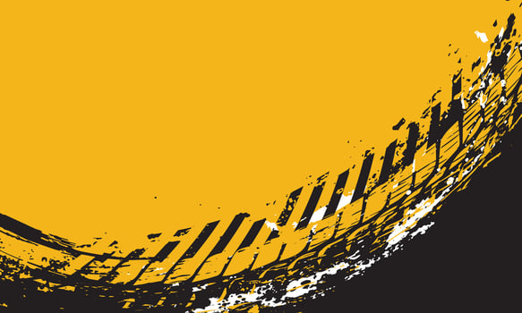 Bold yellow and black abstract design vector
