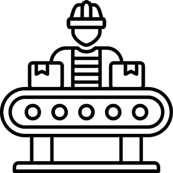 Assembly Line Process vector