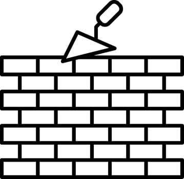 Brickwall Construction Site vector
