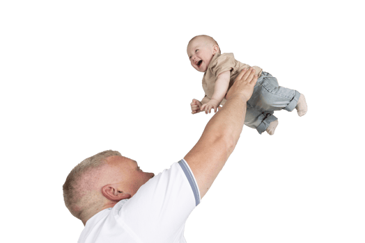 happy childhood, father and son father throws the child up, happy child, the joy of the child, isolated object on transparent background, png