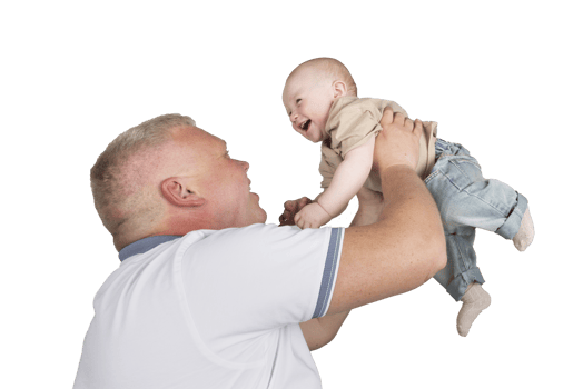 happy childhood father and son, father throws the child up, happy child, the joy of the child, isolated object on transparent background, png