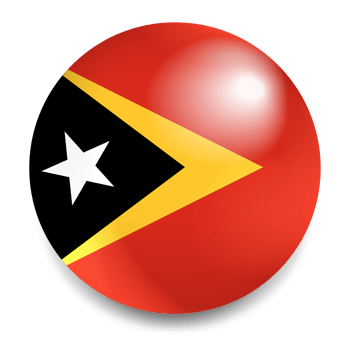 East Timor Flag Round Icon - Timor-Leste Flag Circle png