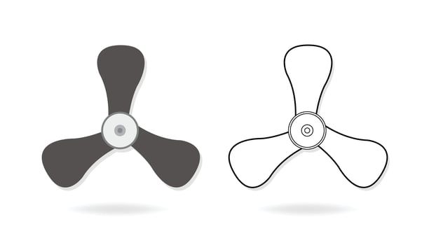 Fan icon illustration vector