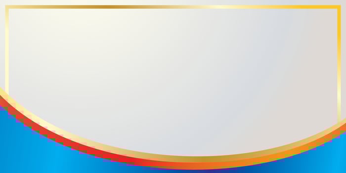 Modern background with curved design elements and red, blue, and gold color gradients vector
