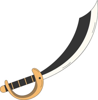 Pirate Treasure Icon with Flat Cartoon Design. vector