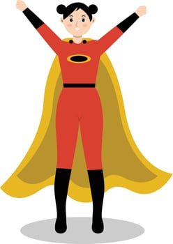 Women Superhero Cartoon Character vector