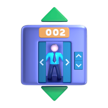 Lift 3D Illustration Icon png