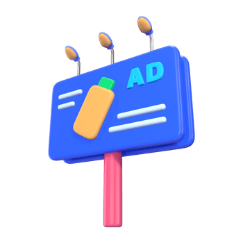 Street Billboard 3D Illustration Icon png