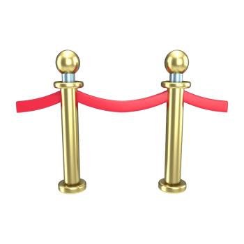 Queue Barrier 3D Illustration Icon png