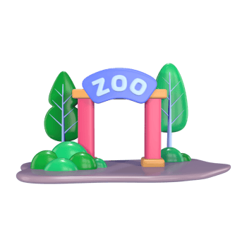 Zoo 3D Illustration Icon png