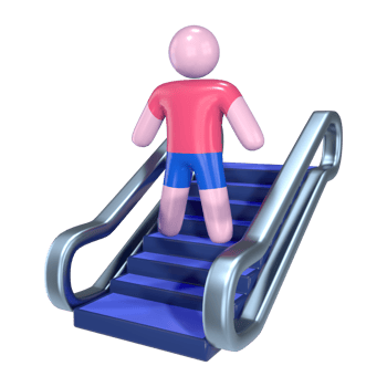 Escalator 3D Illustration Icon png