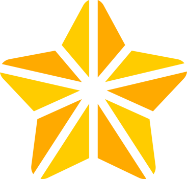 Yellow doodle star night png