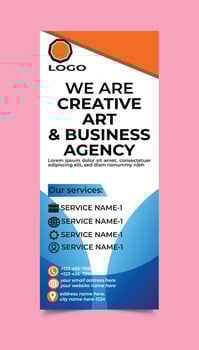 Corporate Rollup Banner Template vector