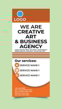 Rollup Banner for Company Promotion vector