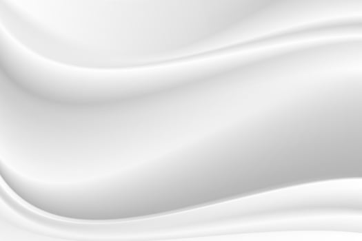 smooth white wave background vector