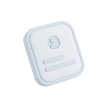 Minimalist Identification Card Icon with Person Silhouette Presentation on Transparent Surface png