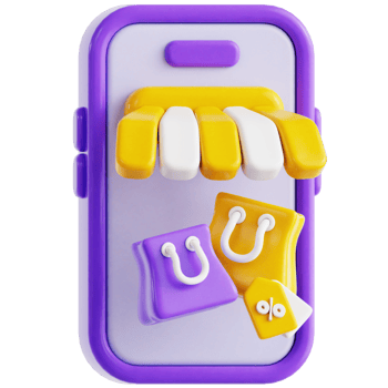 Online Shop 3D Ilustration png