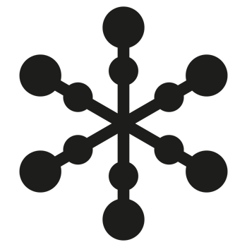 Black Christmas snowflake design png