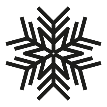Winter snowflake black color png