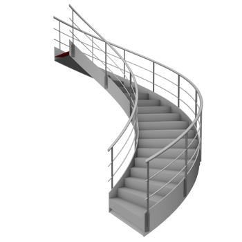 staircase curve design png