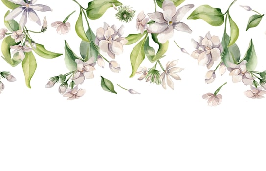 Watercolor floral design with light colors vector