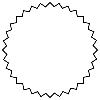 Starburst shape, outline geometric shapes png
