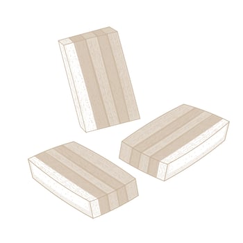 wooden blocks for home decor vector