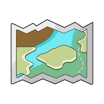 A Map illustration vector