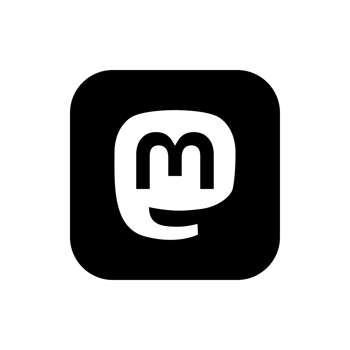 Mastodon Black Logo, Mastodon App Icon on Transparent Background png