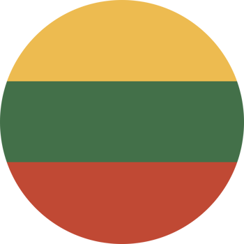 Roundel of the Lithuanian Flag. Circle flag of Lithuania. png