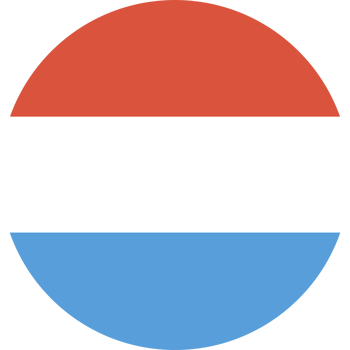Circular Luxembourg Flag. Luxembourg flag icon. Round of Luxembourg flag. png