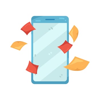 Illustration of Smartphone with Reminder vector