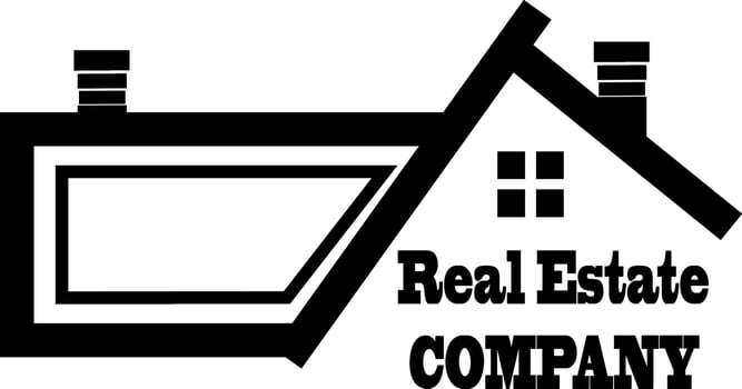 Real estate company logo vector