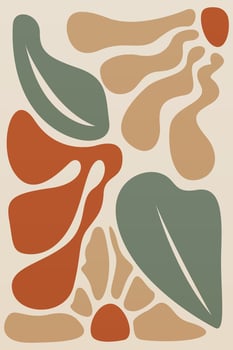 Nature Inspired Flower Art with Pastel Palette vector
