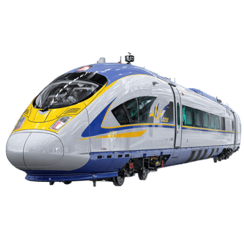 Stunning Modern HighSpeed Rail Electric Train Visual png